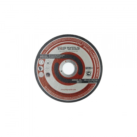 Круг зачистной по металлу TOP WELD (D125 / d22,2 / 1,0mm)