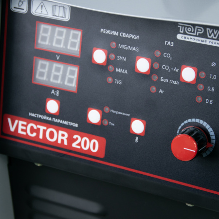 Инвертор полуавтоматической сварки TW Vector-200 (IGBT/ 200A / 220V)+г+к