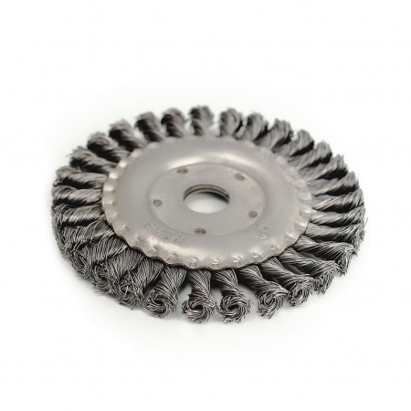 Корщетка для УШМ дисковая TW (D150 / сталь пучки 0,5мм / пос. d22)